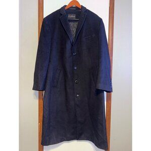 Arthur | Black  Cashmere And Wool Blend Luxury Topcoat In Black Size 46 XL